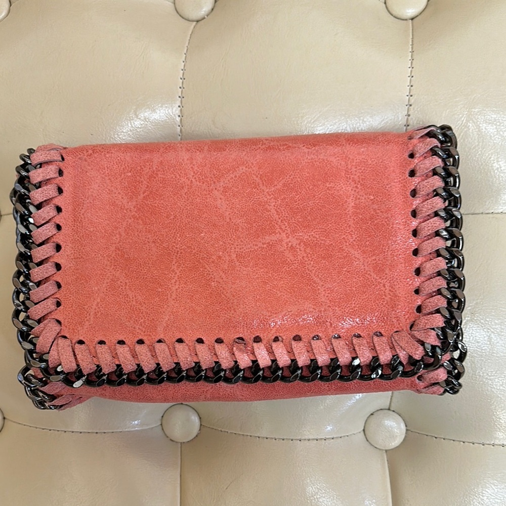 NEW Borse in Pelle genuine leather Chain-Trimmed Bag. - Picture 2 of 12